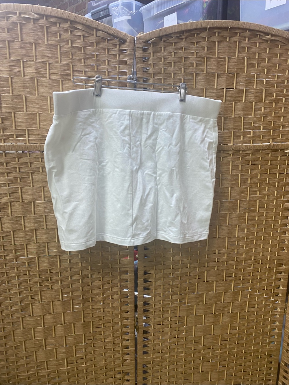 J. Jill White Petite Knit Skirt